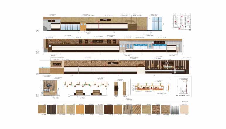 スーパーマーケット 外装デザイン他